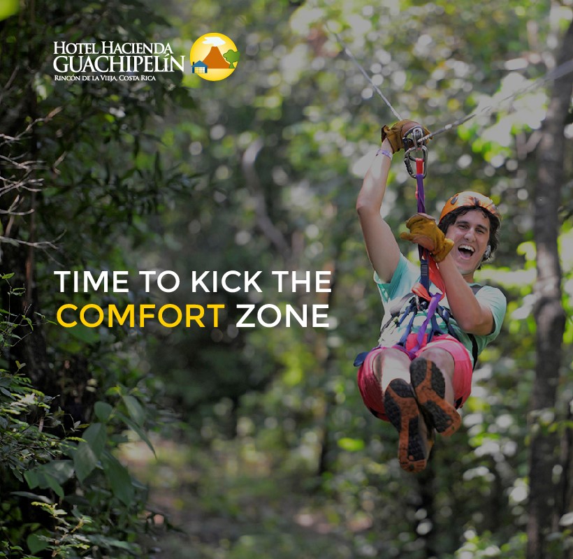 Canopy tour at Hacienda Guachipelin