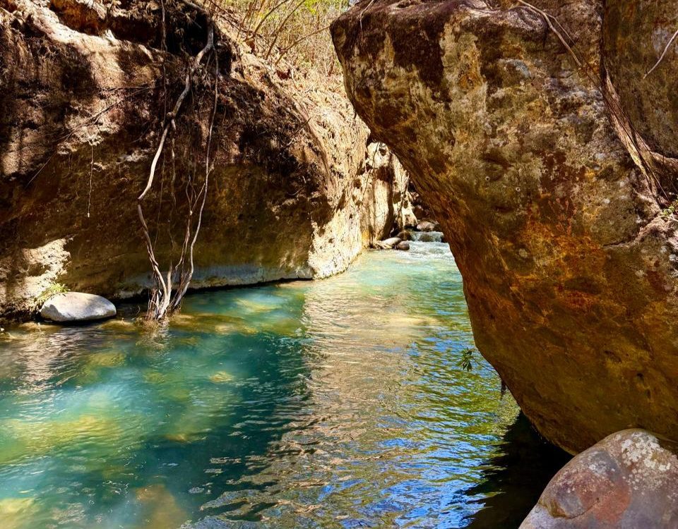 Tourists enjoying the ultimate One Day Adventure Pass at Hacienda Guachipelin in Guanacaste, Costa Rica.